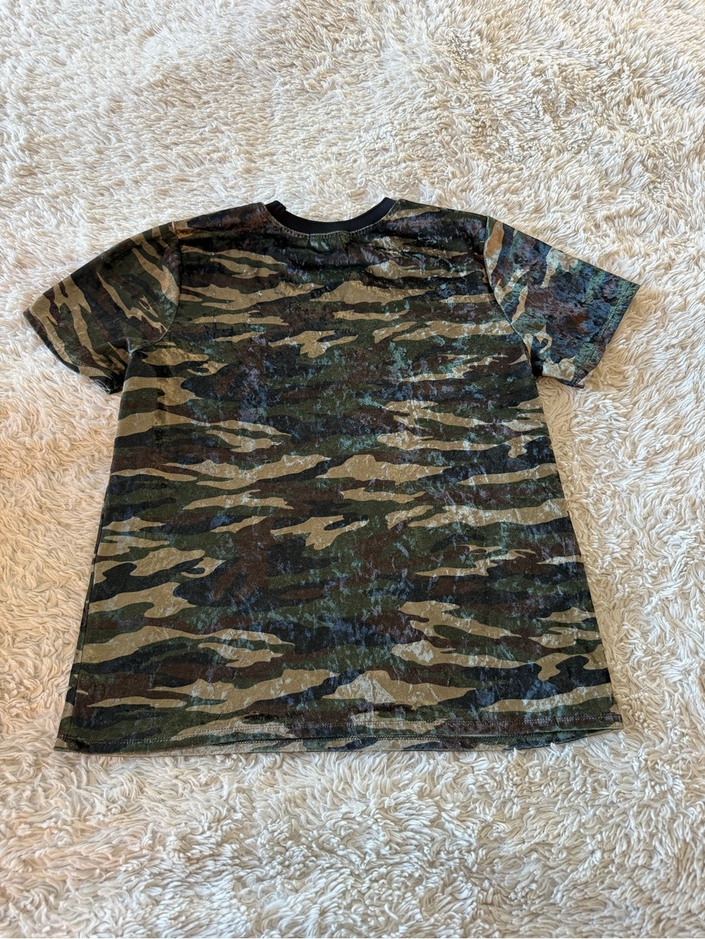 Velvet Camouflage Short Sleeve Tee
